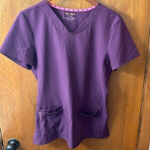 Purple scrub top